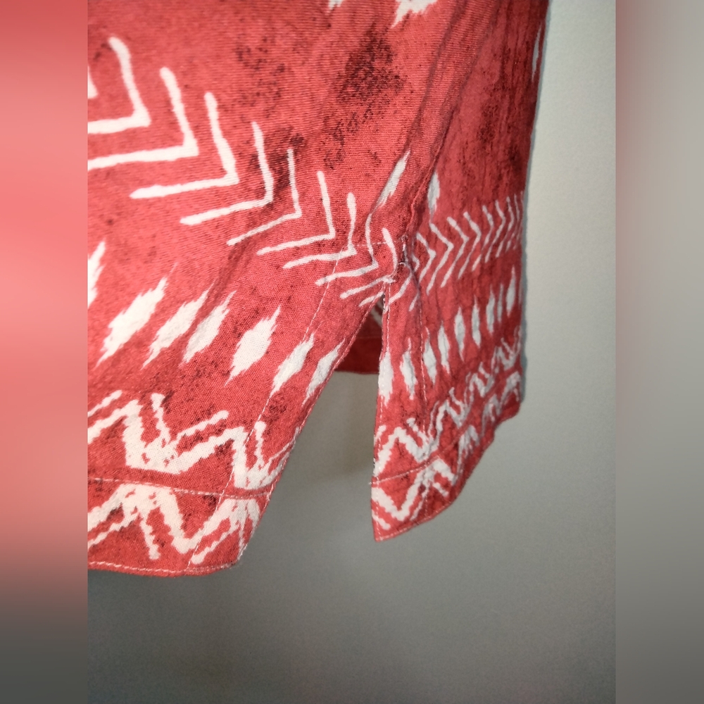 John Mark (Size L) Multicolored Patterned Rusch S… - image 4